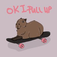 Skateboard Capybara