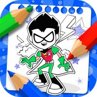 Teen Titans coloring cartoon