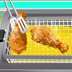 Deep Fry Cooking Chicken Chef
