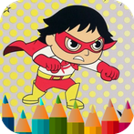 little superhero coloring