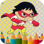 little superhero coloring