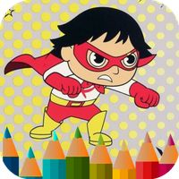 little superhero coloring