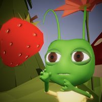 Ant Collecting Falling Berry