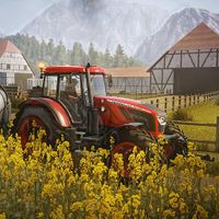 Riding a Tractor Simulator