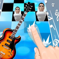 Toilet Monster Guitar Tiles