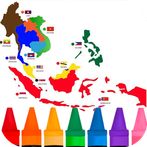 southeast Asia Coloring Map