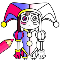 Caine Digital Circus Coloring