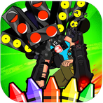 Skibd Toilet Speakerman Color