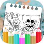 Huggy vs FNF Horror Coloring