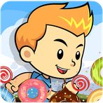 Boy Collecting Donuts