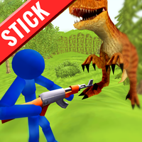 Stickman Dinosaur Hunter