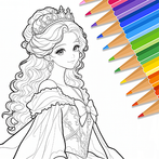 Cute Drawing : Anime Color Fan