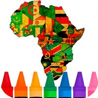 African Flags : Coloring