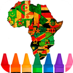 African Flags : Coloring