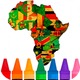 African Flags : Coloring