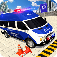 Police Van Parking Game Drive