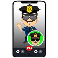 اتصال فيديو وهمي شرطة الاطفال