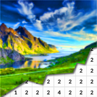 Landscape Pixel Art Coloring