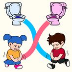 Toilet Rush: Slice Puzzle