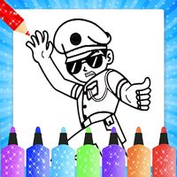 Coloring book little singham