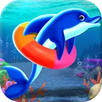 Toddlers Dolphins Water Show