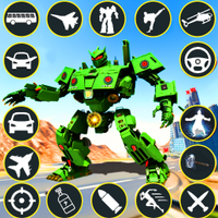 Robot Bus Army Car Game 3d
