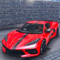Corvette C8 Supercar: Town