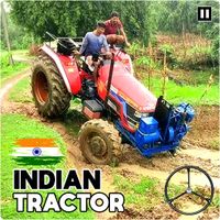 Indian Tractor Farming Driving