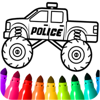 Monster Truck & Cars Coloring