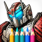 Robot Coloring Pages: Bot Wars