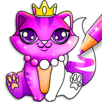 Glitter Kitty Cats Coloring