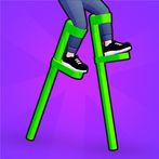 Stilts Run: Walk & Step Over