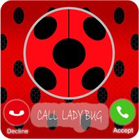Fake call Video with Lady Bug