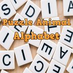 Puzzle animal alphabet