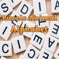 Puzzle animal alphabet