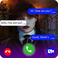Wednesday Addams Fake call & V