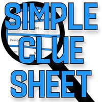 Simple Clue Sheet (Cluedo)
