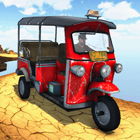 Modern Rickshaw Stunt Game 3D
