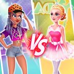 العاب بنات تحدي مكياج وتلبيس
