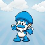 flying smurf cat