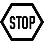 Stop - Don't touch the line