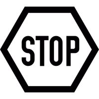Stop - Don't touch the line