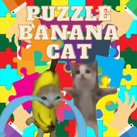 Puzzle banana cat meme
