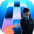 Wednesday Addams Tiles piano