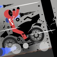 Stickman Dismounting Flying