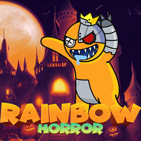 Scary rainbow grany horror