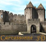 Carcassonne medieval city 3D