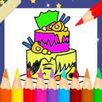 Coloring 3D Cake Birthdays