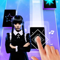 Wednesday Addams Piano Tiles