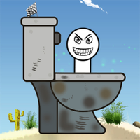 Stickman versus Toilet
